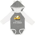 thumbnail image 3 of Inktastic Papa Little Digger Construction Truck Boys Long Sleeve Baby Bodysuit, 3 of 5