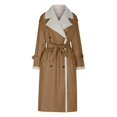 thumbnail image 5 of Women's Casual Double Layer Stand Collar Coat Jacket For Stylish Layering Sk8 Zip Womens Cold Weather Gear Womens Coat Lined Jacket Womens Jackets And Coats Figs Scrub Jacket Women Jacket Women Petite, 5 of 5