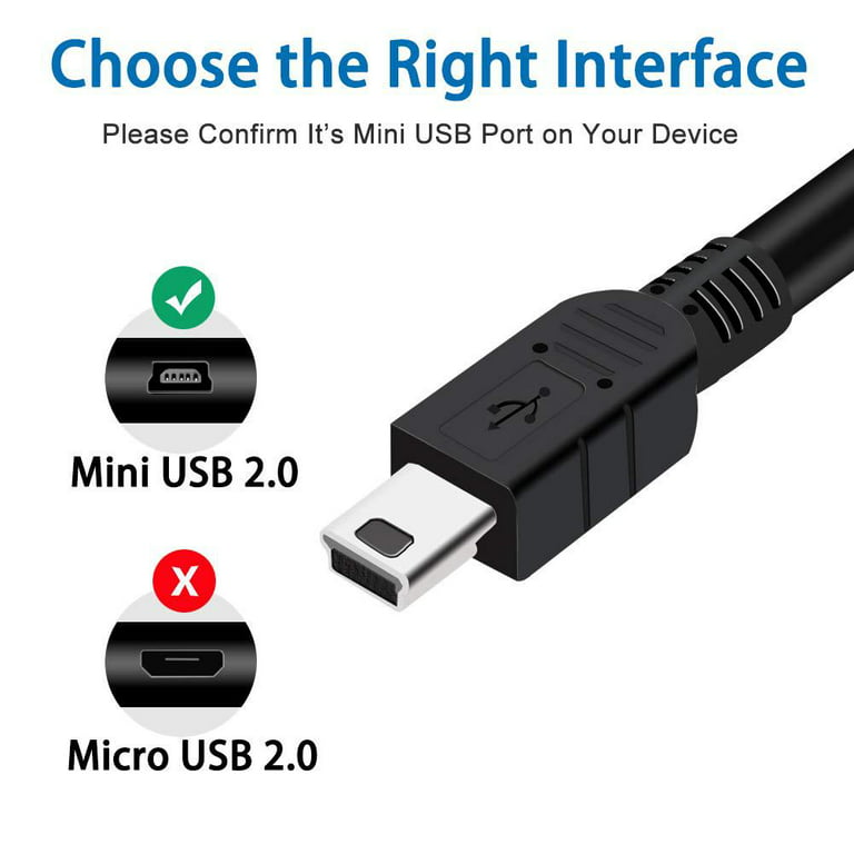 PwrON 5ft USB PC Cable PC Laptop Cord Replacement for Matrox MC-100 MC100  Dual SDI to HDMI Mini Converter 