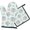 Pioneer Flower Floral Print Pattern-2, variant on Pioneer Flower Floral Print Pattern 1-Pack Oven Mitts Set, Heat Resistant Kitchen Gloves, 7.7" X 12"