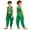 Green, variant on Boys Halloween Party Arabian Prince Cosplay Vest Waistcoat Top with Loose Baggy Trousers Blue 16