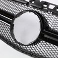 thumbnail image 3 of Front Hood Upper Grille Grill Black For Mercedes Benz W176 A200 A250 A45 13-15, 3 of 5