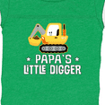 thumbnail image 4 of Inktastic Papa Little Digger Construction Truck Boys Baby Bodysuit, 4 of 5