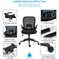 thumbnail image 3 of IPKIG Ergonomic Office Chair Mesh with Foldable Backrest, Mesh Home Office Computer Task Desk Chairs with Adjustable Arms and 360 Degree Universal Wheels (Black), 3 of 7