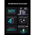 thumbnail image 2 of UGREEN Nexode Pro 160W Cargador Tipo C, PPS GAN de Pared 4 Puertos Carga Raida Compatible con 16'' M, 2 of 9