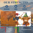 thumbnail image 7 of 1 Pcs 2D Flat License Plate Covers & Frames, Three Highland Cows For Decorative Front, Waterproof For Decoration Aluminum License Plate Covers & Frames Cover For Men Women, 12" X 6", 7 of 7