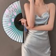 thumbnail image 4 of Paokuoon Folding Fan Classical Bamboo Folding Handheld Fan with Tassel for Dance Performance, 4 of 7