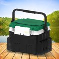 thumbnail image 4 of Caja Organizadora Pesca Doble Capa 20L Con Asa Accesorios Plástico, 4 of 9