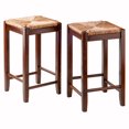 thumbnail image 1 of Winsome Tabourets de comptoir Kaden avec siège à cannage, 1 of 4