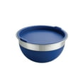 thumbnail image 5 of Tramontina 10-Piece Stainless Steel Mixing Bowl Set with Lid, High Wall with Blue Silicone Sides, Dishwasher Safe, 5 of 8