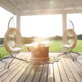 YTBW 350Lb Hanging Egg Chair Hammock Foldable Patio Swing Stand Steel W