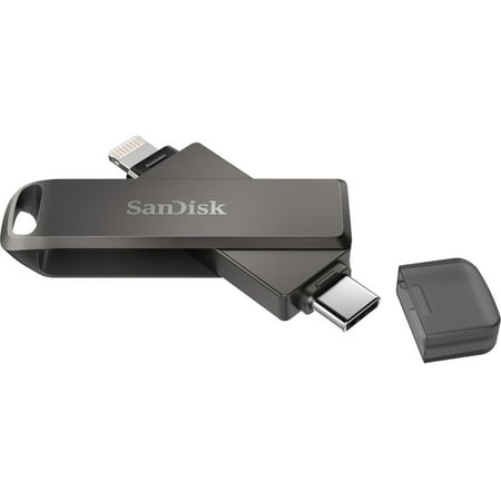 SanDisk 128GB iXpand Flash Drive Luxe for iPhone and USB Type-C Devices - SDIX70N-128G-GN6NE