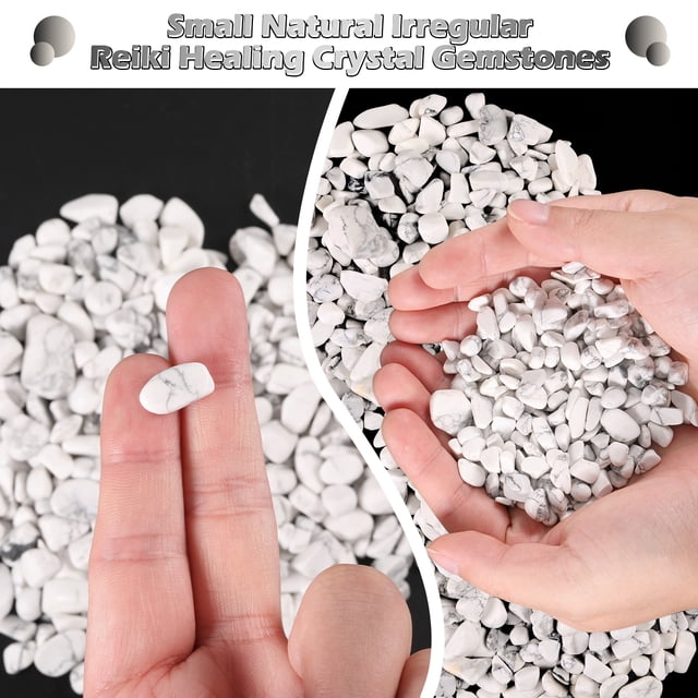 Wosthever Chips caídos Piedra triturada Piedras preciosas de cristal auténticas para rejuvenecimiento Amplia gama de usos Decoración