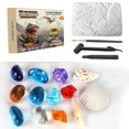 thumbnail image 2 of Children's Jurassic Dinosaur Fossil Archaeological Excavation Toy Tyrannosaurus Triceratops Model Boy Digging Treasure Gift zhangmengya LED, 2 of 2