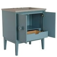 thumbnail image 5 of 31 in. Single Wooden Vanity  Aqua Blue with Gray Concrete Top Rectangle Sink, 5 of 6