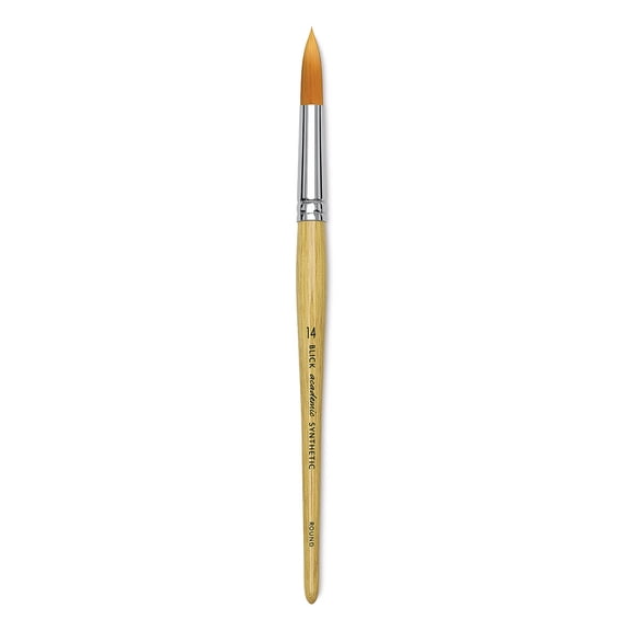 Blick Academic Synthetic Golden Taklon Brush - Round, Size 14
