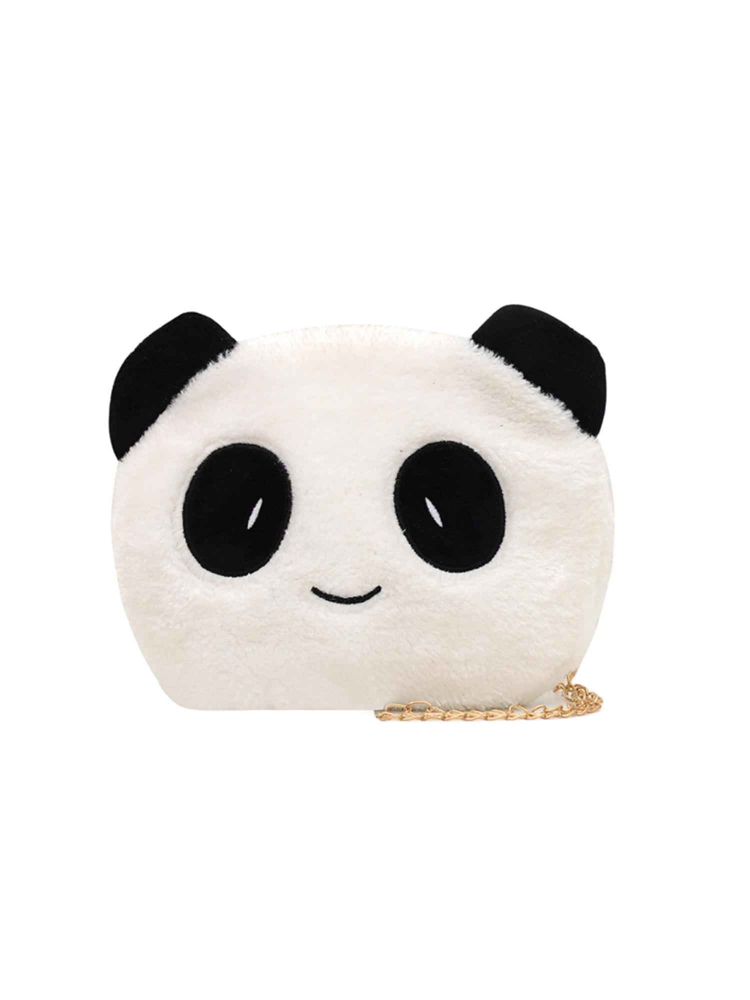 Bxingsftys Children Cute Cartoon Panda Crossbody Bag Plush Chain