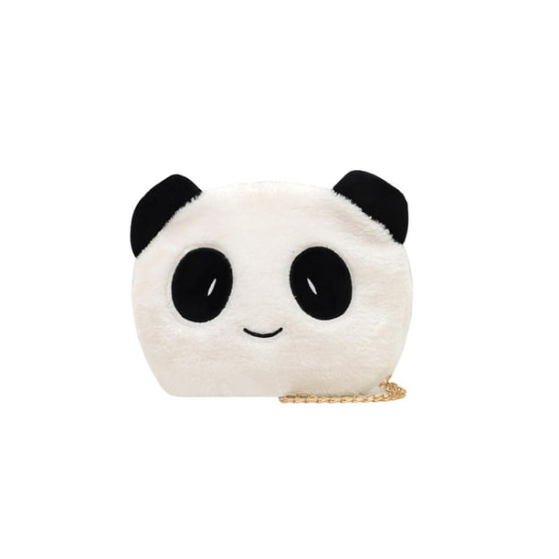 Bolsa de mensajero de Panda de dibujos animados para ninos cadena de felpa monedero pequeno de dinero Ndcxsfigh Para Estrenar Walmart en linea
