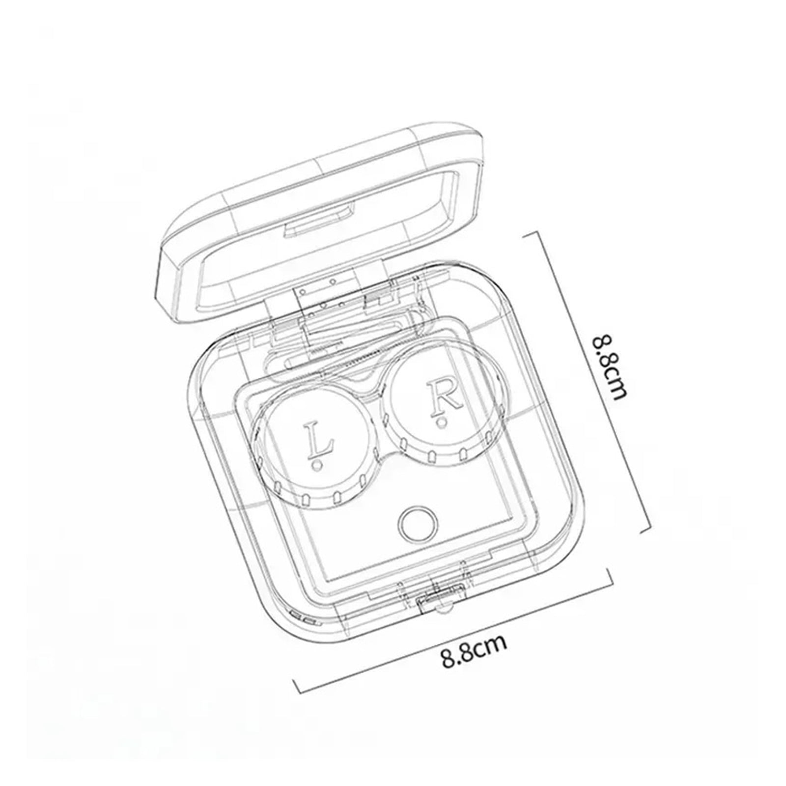 Ultrasonic Cleaner Mini Contact Lens Cleaning Machine Cleaning Case 47000Hz with LED Lights