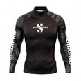 thumbnail image 1 of New Mens Rash Guards Long Sleeve Surf Shirt Surfing Diving Suit UV Protection Tops Skinsuit Swimming Tight Gym Clothes Rashguard 12 S Fit 40-45KG, 1 of 6
