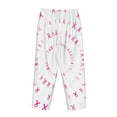 thumbnail image 5 of Balery Breast Cancer Awareness (4) print Women's Pajama Pants,Ultra Lightweight Pjs,Lounge Pant-X-Large, 5 of 9