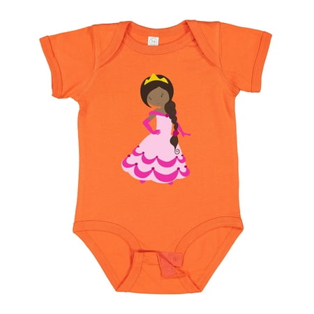 

Inktastic African American Princess Princess In Pink Dress 1 Girls Baby Bodysuit