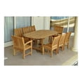 thumbnail image 2 of Anderson Teak Bahama Sahara Side Chair 7-Pieces 87" Oval Dining Set, 2 of 2