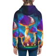 thumbnail image 6 of Pofeuu Magic Mushrooms ,Fireflies Print Teenage Zipper Hoodie Sweatshirts Hooded Casual Jackets With Pocket For Boys Girls-Small, 6 of 6