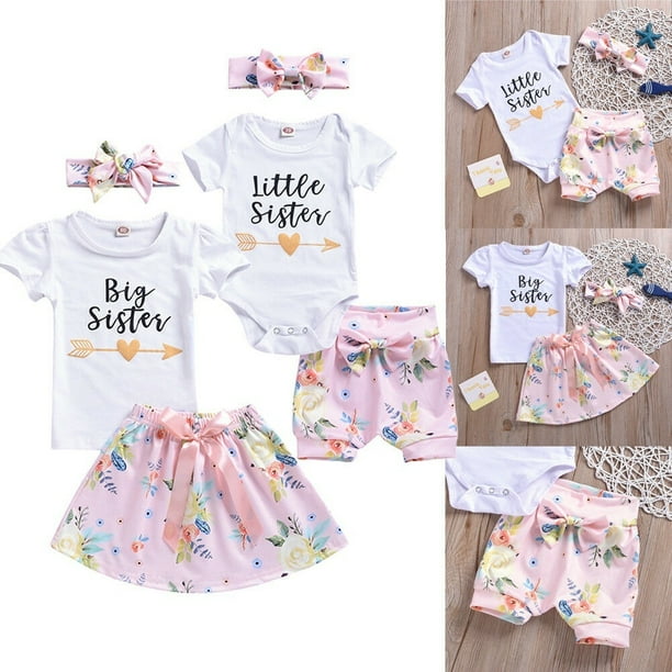 Baby girl and sister matching outfits 2025
