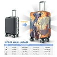 thumbnail image 4 of Kdxio Colorful Cloud Spotted Dog Pattern Luggage Cover for Travel,Elastic and Durable,Fits 18-32 Inch,Anti-Scratch Suitcase Protector-No luggage included, 4 of 5