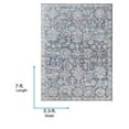 thumbnail image 4 of Livabliss x Vivir Eleni Vintage Washable Area Rug, 5'3" x 7', Dusty Blue, (5' x 7'), 4 of 7