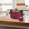 6Quart Programmable Slow Cooker, Portable Electric Food Warmer with