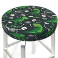 thumbnail image 3 of Lsque Dinosaur and Bone Round Bar chair cushion covers Velvet Fabric Premium Comfort Protects from Scratches and Stains for 14-17 Inch Chair- 14 inch, 3 of 7