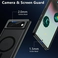 thumbnail image 4 of Magnetic Case for Google Pixel 6, Translucent Matte Anti-Fingerprint,Compatible with MagSafe,Slim Fit Shockproof Protective Phone Case for Pixel 6 Case (Transparent Black), 4 of 12