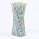 thumbnail image 5 of 300 Pieces Plastic Drinking Straws 8 Inches Long Multi-Colored Striped Bedable, 5 of 5