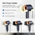 thumbnail image 6 of Hair Dryer Holder Wall Mount, No Drill Adhesive Organizer for Bathroom, Universal Styling Tool Stand for Blow Dryer and Straightener, 6 of 7