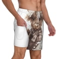 thumbnail image 2 of Balery C Mens Swim Trunks Swim Shorts for Men Quick Dry Inseam Beach Shorts with Compression Liner Pocket-X-Large, 2 of 9