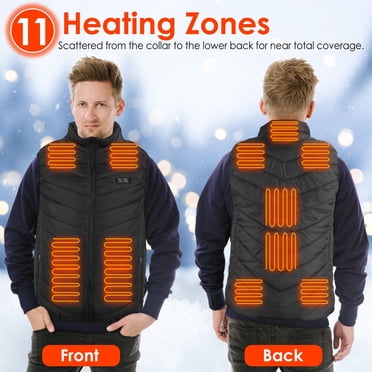 Heated Vest With 10000mAh Battery - 8 Heating Zones, 90% Down Insulation, Up To 20 Hours Heat