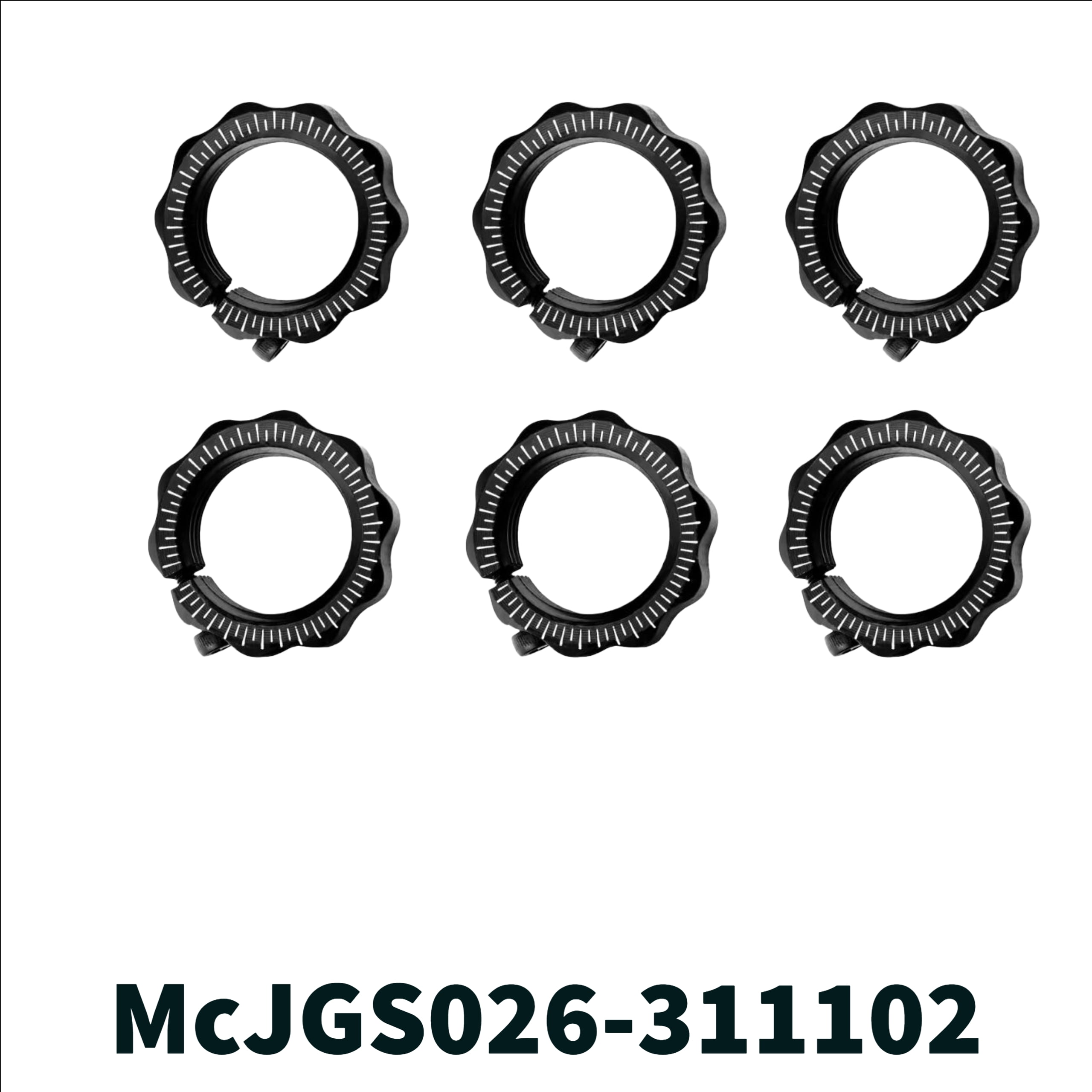 McJ Tools Reloading 6pack 2nd Gen Lock Rings (2nd Gen Lock Rings