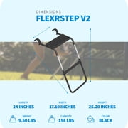 Springfree FlexrStep V2 Trampoline Ladder with Safety Lock, Silver/Black