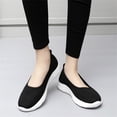 thumbnail image 2 of YOURDIARY Comfortable Mesh Walking Loafers Shoes for Women Black, 2 of 9