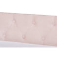 thumbnail image 7 of Baxton Studio Larkin Modern and Contemporary Pink Velvet Fabric Upholstered Twin Size Daybed with Trundle, 7 of 7