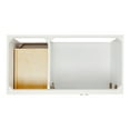 thumbnail image 5 of Ariel Hamlet 43 In. Right Offset Oval Sink Vanity With White Quartz Countertop In White, 5 of 11