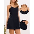 thumbnail image 2 of DARING DIVA Women's Summer Casual Sleeveless Romper with Pockets X-Small Navy Blue, 2 of 6