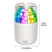 Mini Humidifier, USB Desktop Humidifier With Color Changing Night Light Silent Mist Output And Large Spray Volume, Air Moisturizer for Bedroom Office Nursery Home Workspace