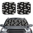 thumbnail image 2 of Easygdp Swan And Dragonflies for 2 PCS Foldable Car Sun Shade Front Windshield Sun Protection Cover for Car, SUV, Truck-Medium, 2 of 6