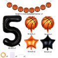 thumbnail image 2 of Globos con números de baloncesto para decoración de fiesta de quinto cumpleaños, 2 of 6