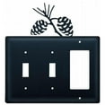 thumbnail image 1 of Village Wrought Iron ESSG-89 Couvercle de Commutateur Triple - Pinecone, 1 of 2