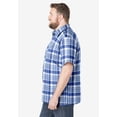 thumbnail image 4 of KingSize Men's Big & Tall Plaid Wrinkle-Resistant Short Sleeve Button Down, 4 of 5