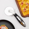 thumbnail image 3 of LIIGEMI Professional Pizza Cutter Wheel – Heavy-Duty Stainless Steel Blade | Effortless Cutting for Thick Crust, Deep Dish & Frozen Pizza | Non-Slip Ergonomic Handle | Dishwasher Safe & Rust-Proof, 3 of 6